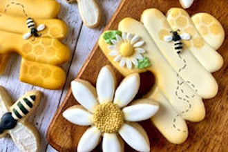Bee Happy Royal Icing Cookie